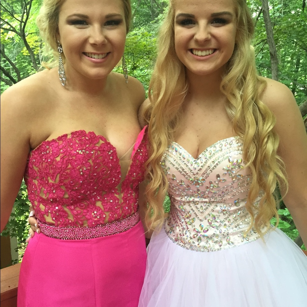 Sherri Hill🌺 Hot Pink Prom Dress💖 - Picture 14 of 14